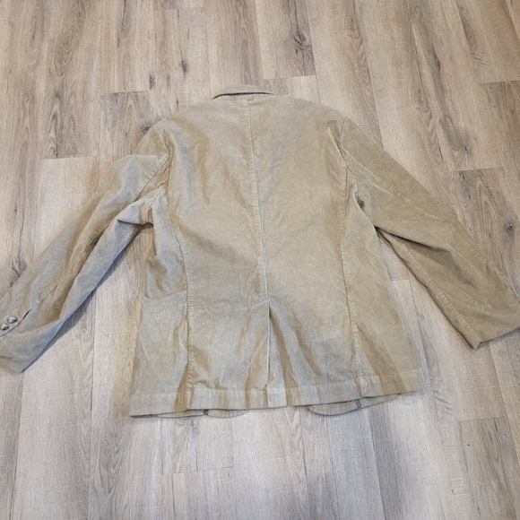 Old Navy  Mens Lg Tan Corduroy Sportcoat Academia Blazer Outdoor Cotton Rugged - Picture 10 of 12